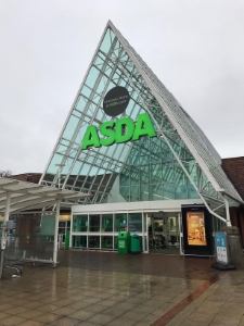The type of Asda with a glass pyramid